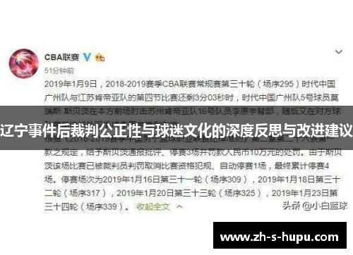 辽宁事件后裁判公正性与球迷文化的深度反思与改进建议